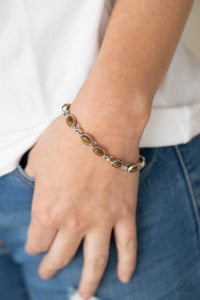 PAPARAZZI Blissfully Beaming - Brown Bracelet