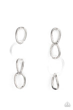 Load image into Gallery viewer, PAPARAZZI Talk In Circles - White EARRINGS
