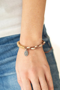 PAPARAZZI Perpetually Peaceful - Brown BRACELET