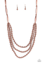 Load image into Gallery viewer, PAPARAZZI Beaded Beacon - Copper Necklace
