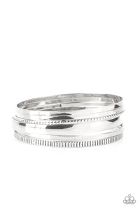 PAPARAZZI Gliding Gleam - Silver Bracelets