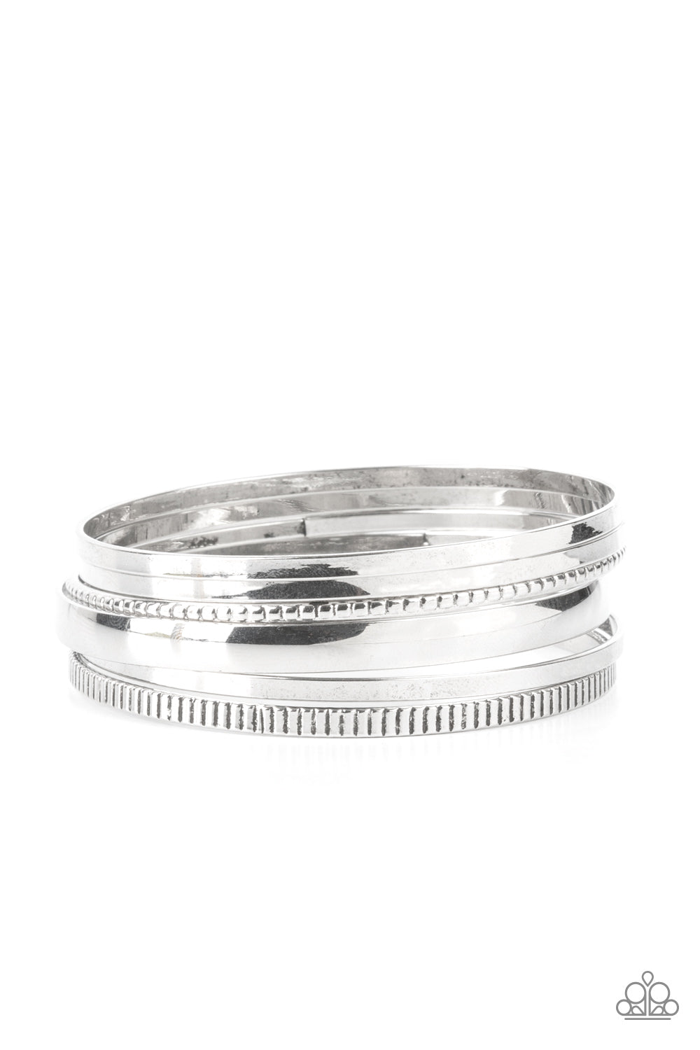 PAPARAZZI Gliding Gleam - Silver Bracelets