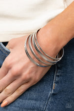 Load image into Gallery viewer, PAPARAZZI Gliding Gleam - Silver Bracelets
