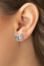 Load image into Gallery viewer, PAPARAZZI Flutter Fantasy - Silver EARRINGS
