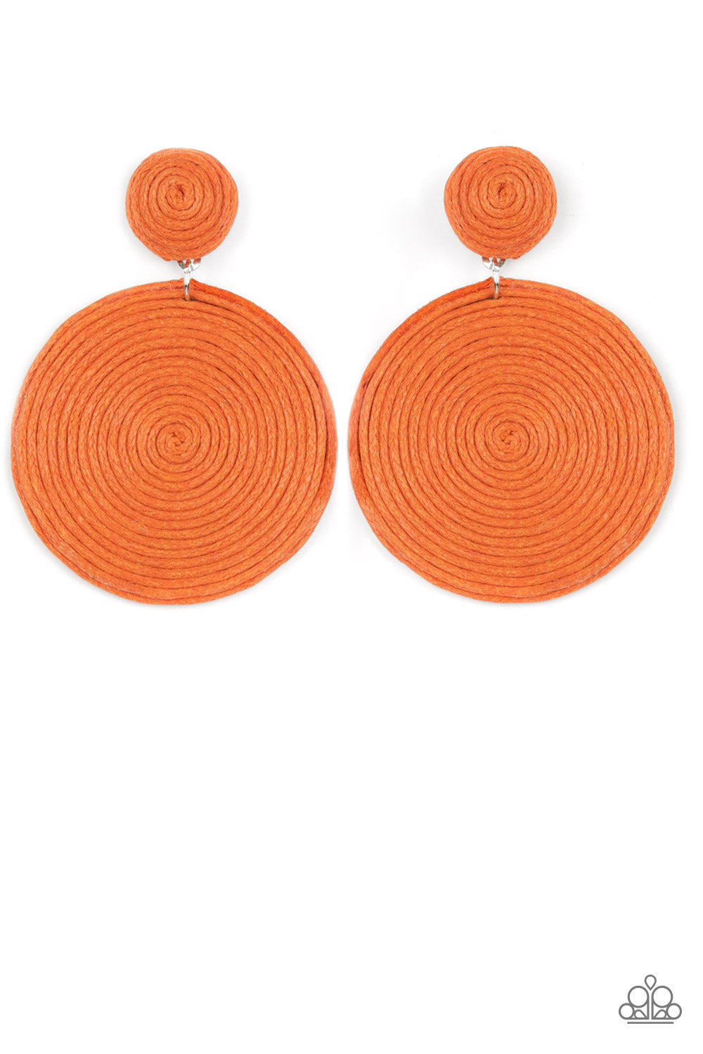 PAPARAZZI Circulate The Room - Orange Earrings