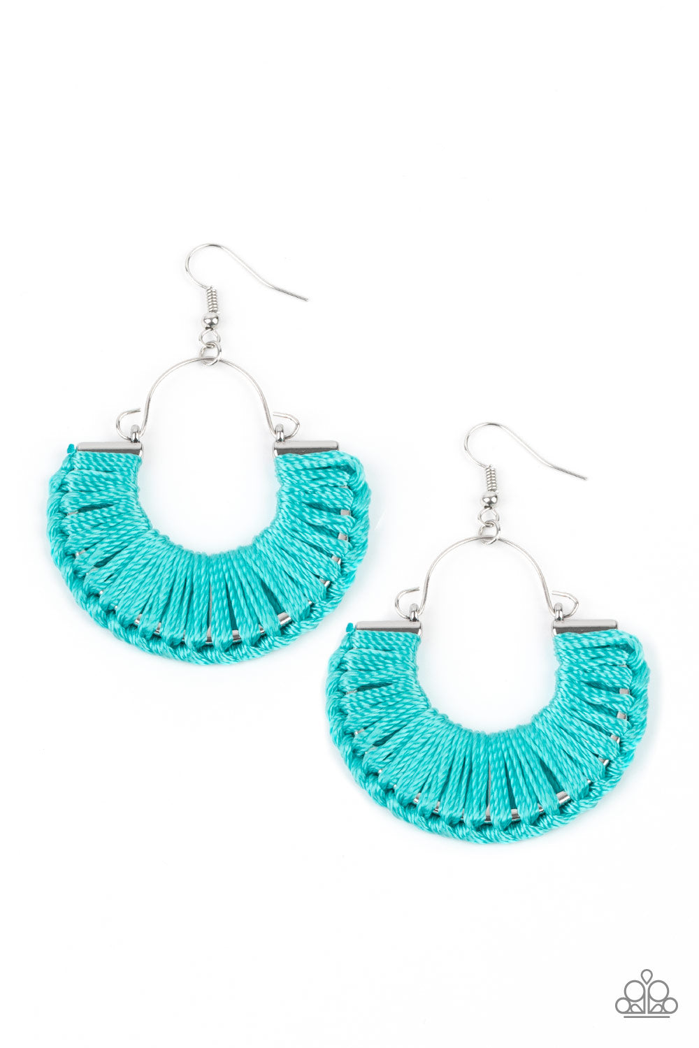 PAPARAZZI Threadbare Beauty - Blue EARRINGS