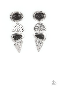 PAPARAZZI Earthy Extravagance - Black Earrings