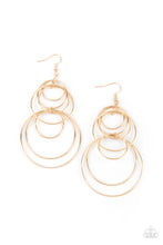 Load image into Gallery viewer, PAPARAZZI I Feel Dizzy - Gold Earrings
