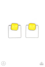 Load image into Gallery viewer, PAPARAZZI FLAIR and Square - Yellow Earrings
