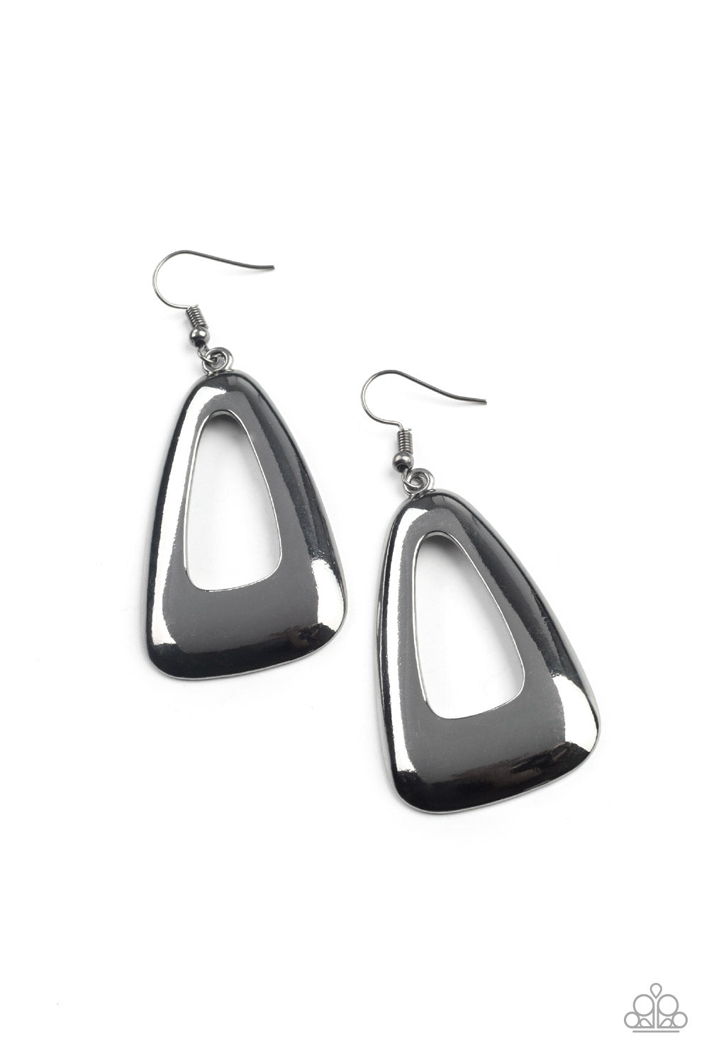 PAPARAZZI Irresistibly Industrial - Black Earrings