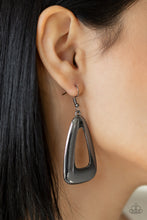 Load image into Gallery viewer, PAPARAZZI Irresistibly Industrial - Black Earrings
