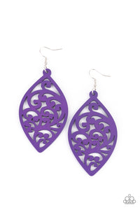 PAPARAZZI Coral Garden - Purple EARRINGS