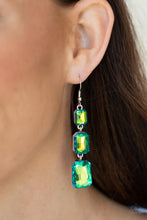 Load image into Gallery viewer, PAPARAZZI Cosmic Red Carpet - Green Earrings
