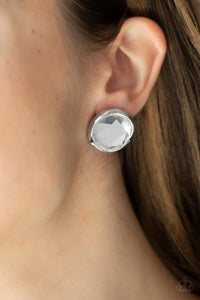 PAPARAZZI Double-Take Twinkle - White EARRINGS