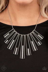 PAPARAZZI FAN-tastically Deco - Black NECKLACE