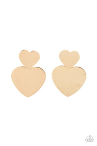 PAPARAZZI Heart-Racing Refinement - Gold Earrings