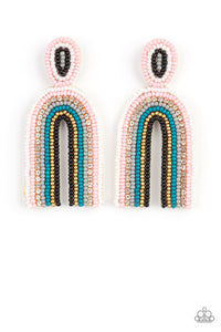 PAPARAZZI Rainbow Remedy - Multi EARRINGS WHITE