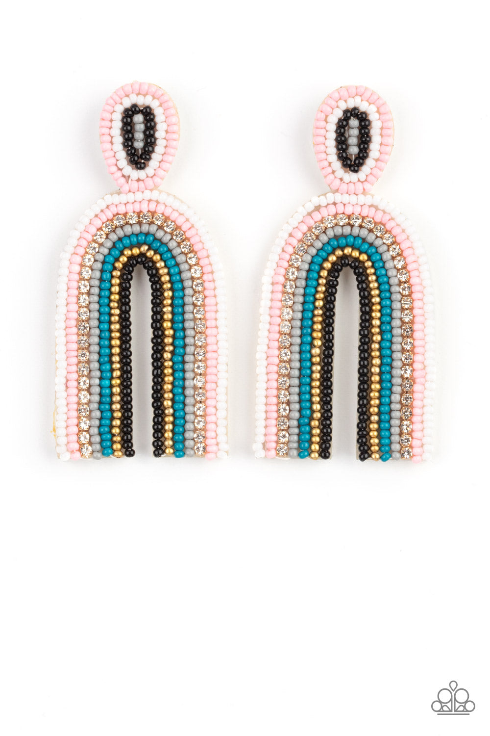 PAPARAZZI Rainbow Remedy - Multi EARRINGS WHITE