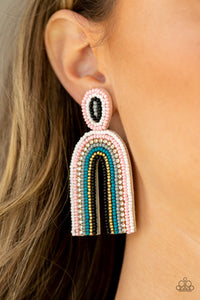 PAPARAZZI Rainbow Remedy - Multi EARRINGS WHITE