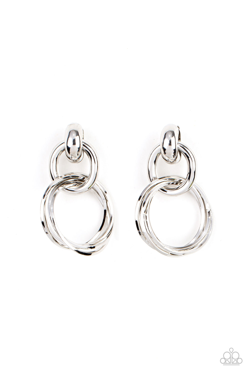 PAPARAZZI Dynamically Linked - Silver Earrings