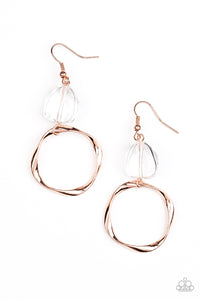 PAPARAZZI All Clear - Shiny Copper Earrings