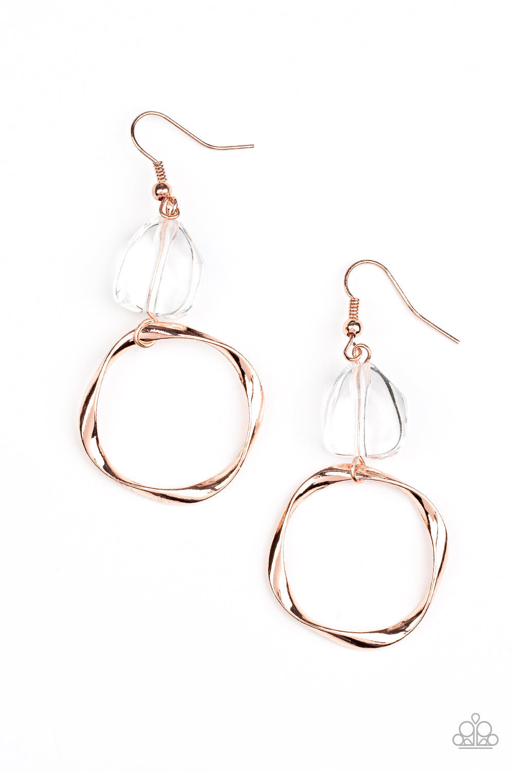 PAPARAZZI All Clear - Shiny Copper Earrings