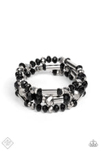 Load image into Gallery viewer, PAPARAZZI Dynamic Dazzle - Black Coil Bracelets
