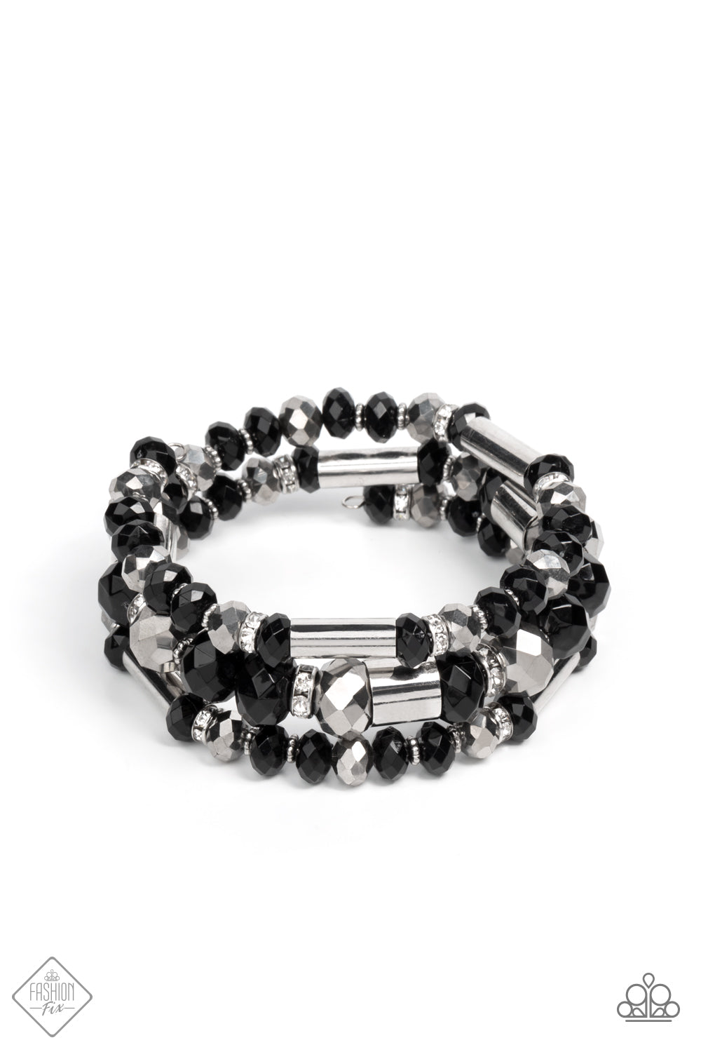 PAPARAZZI Dynamic Dazzle - Black Coil Bracelets