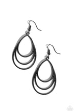 Load image into Gallery viewer, PAPARAZZI Trendy TIER-Drops - Black EARRINGS
