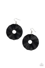 Load image into Gallery viewer, PAPARAZZI Fan the Breeze - Black Earrings
