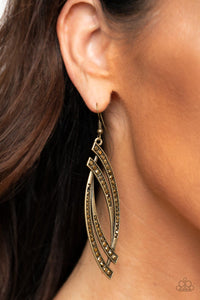 PAPARAZZI Twinkle for Two - Brass EARRINGS