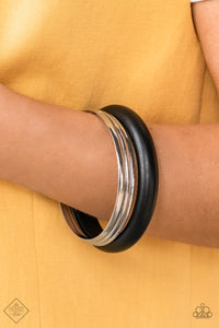 PAPARAZZI Adventurous Attitude - Black Bracelets