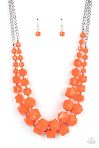 PAPARAZZI Summer Excursion - Orange Necklace