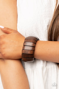 PAPARAZZI Boardwalk Bonanza - Brown BRACELET