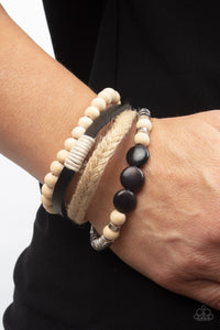 PAPARAZZI DRIFTER Away - Black Bracelet