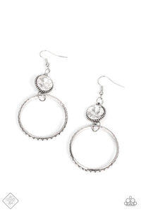 PAPARAZZI Standalone Sparkle - White EARRINGS