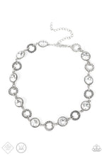 Load image into Gallery viewer, PAPARAZZI Rhinestone Rollout - White Choker Necklace
