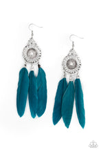 Load image into Gallery viewer, PAPPARAZZI Pretty in PLUMES - Blue EARRINGS
