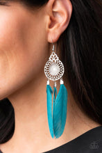 Load image into Gallery viewer, PAPPARAZZI Pretty in PLUMES - Blue EARRINGS
