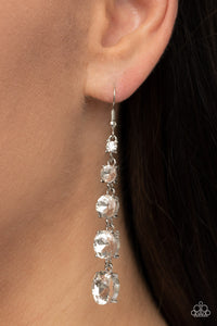 PAPARAZZI Red Carpet Charmer - White EARRINGS