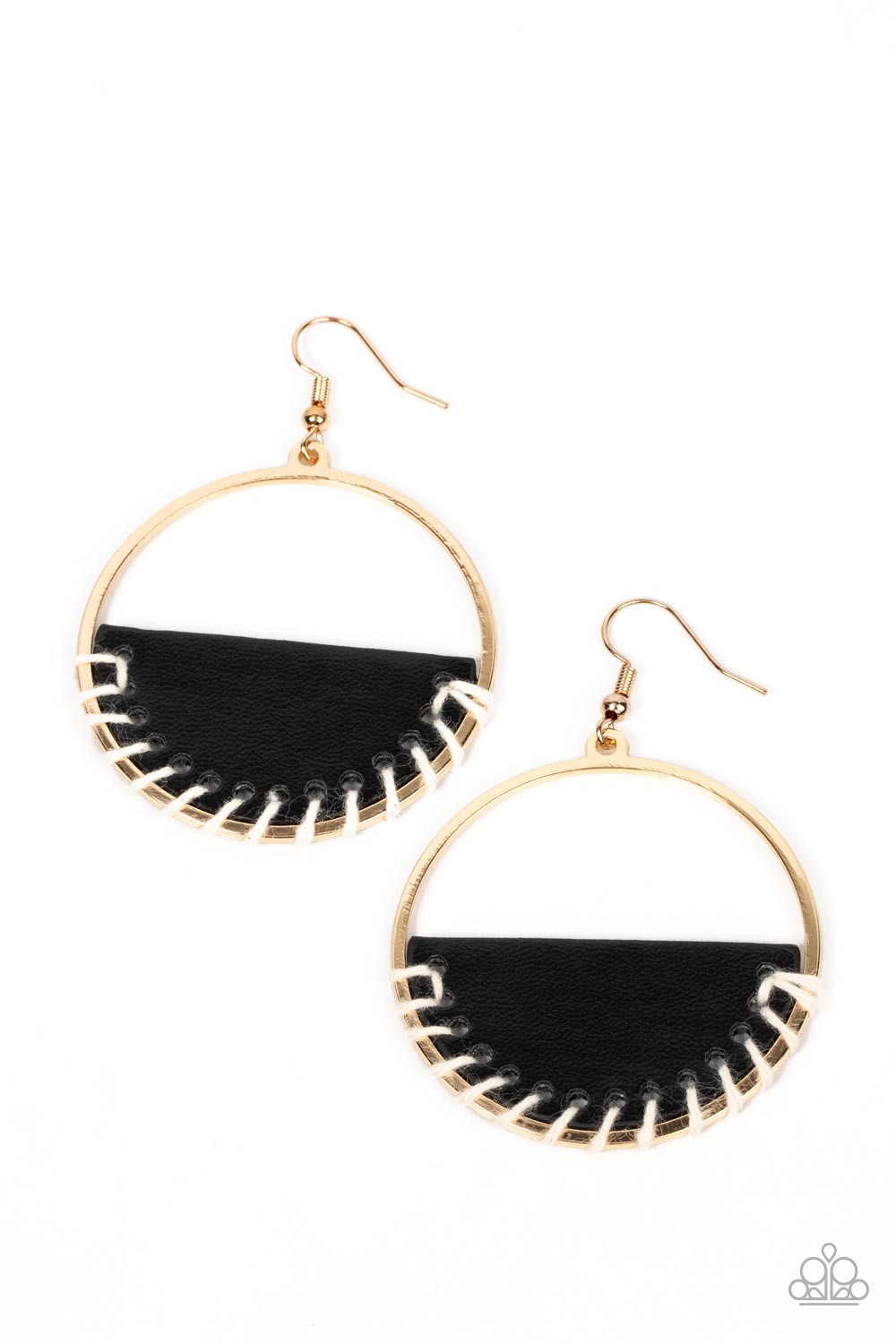 PAPARAZZI Lavishly Laid Back - Black EARRINGS