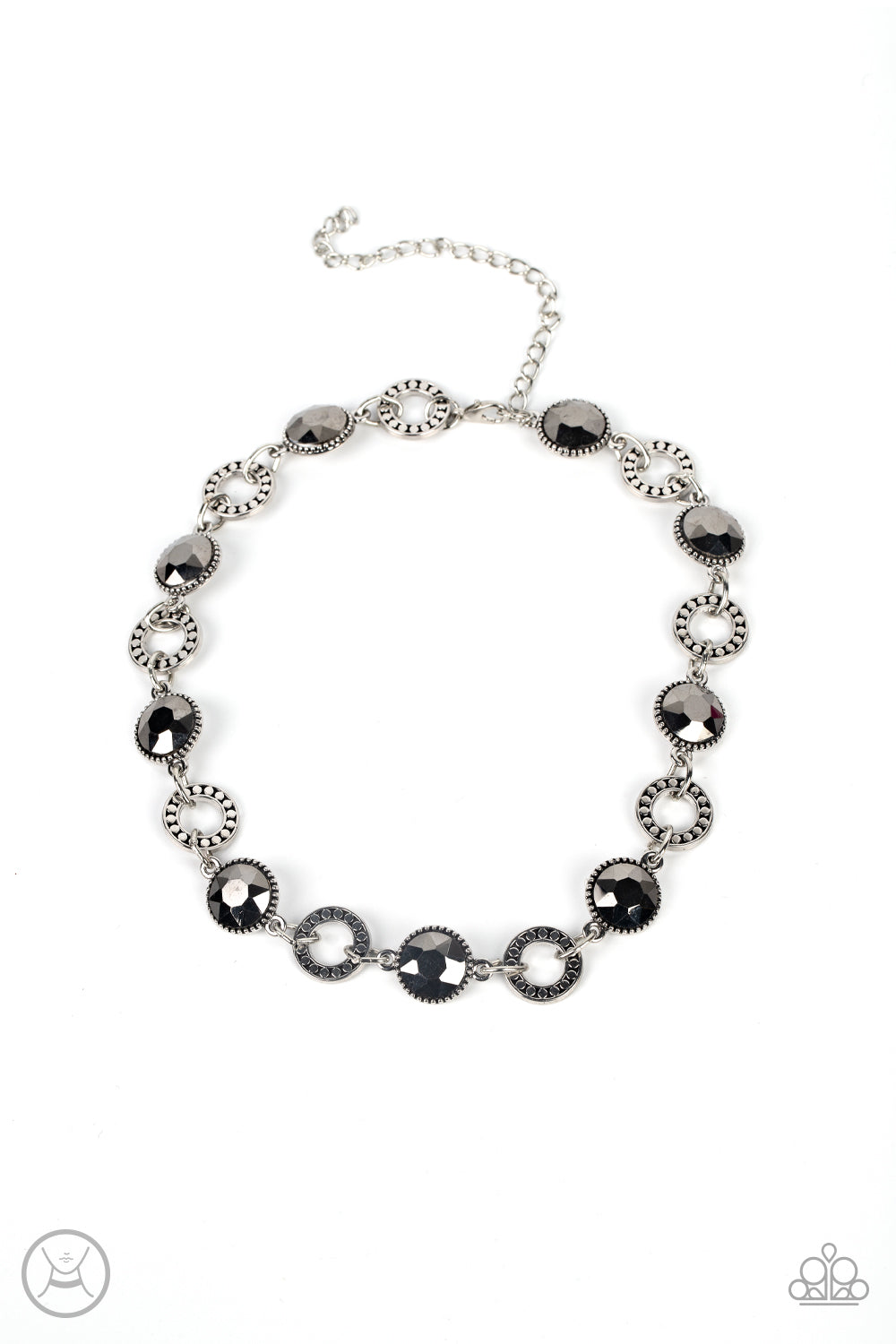 PAPARAZZI Rhinestone Rollout - Silver Choker