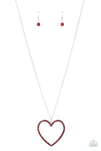 PAPARAZZI Va-Va-VALENTINE - Red NECKLACE