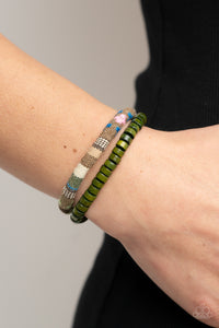 PAPARAZZI Pack your Poncho - Green BRACELETS