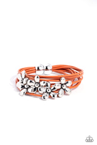 PAPARAZZI Here Comes the BLOOM - Orange BRACELET