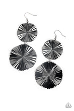 Load image into Gallery viewer, PAPARAZZI In Your Wildest FAN-tasy - Black EARRINGS
