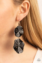 Load image into Gallery viewer, PAPARAZZI In Your Wildest FAN-tasy - Black EARRINGS
