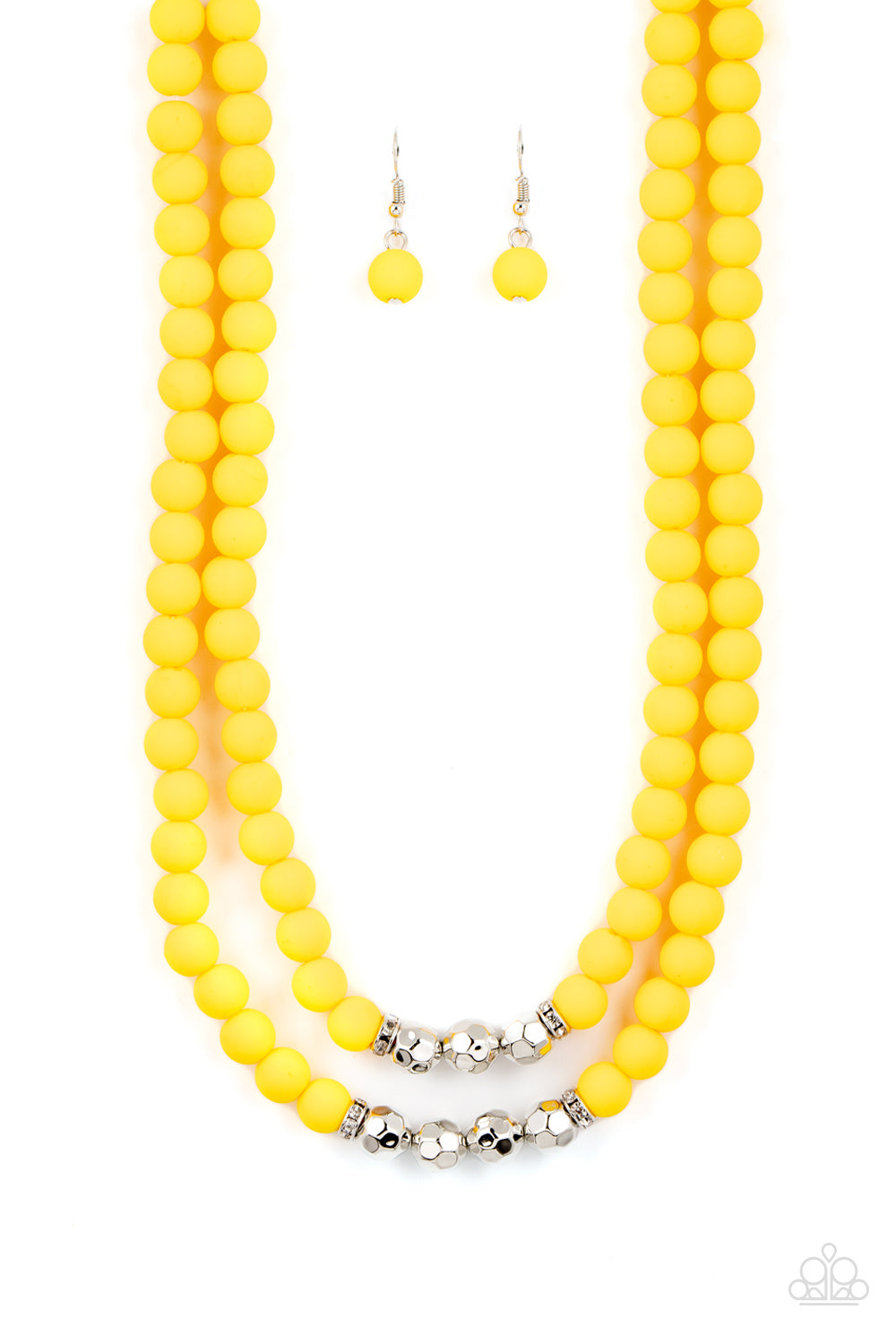 PAPARAZZI Summer Splash - Yellow NECKLACES