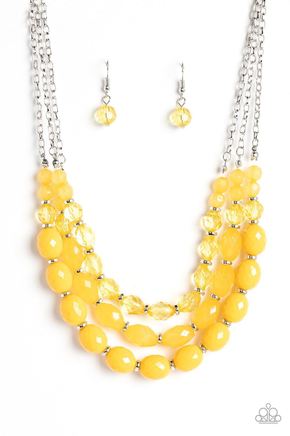 PAPARAZZI Tropical Hideaway - Yellow NECKLACES