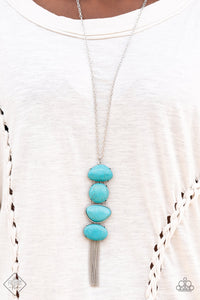 PAPARAZZI Hidden Lagoon - Blue NECKLACE